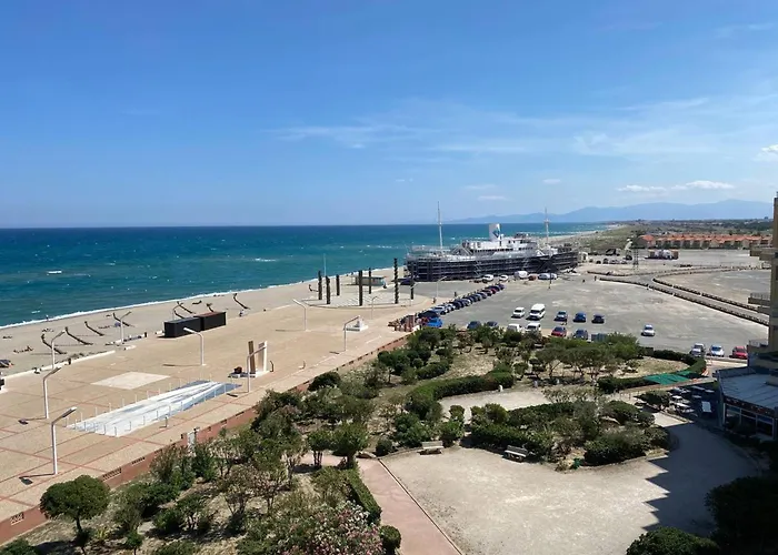 Grand 2 Pers, Vue Mer, Parking Privé - Fr-1-81-616 * Le Barcarès